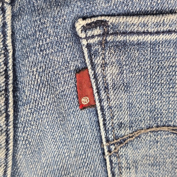 Levi's Mid Rise Skinny Boot Jeans Size‎ 8M Blue Denim Light Wear - Picture 12 of 16